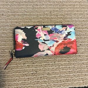 Kate Spade zippered wallet (large, multi colored)